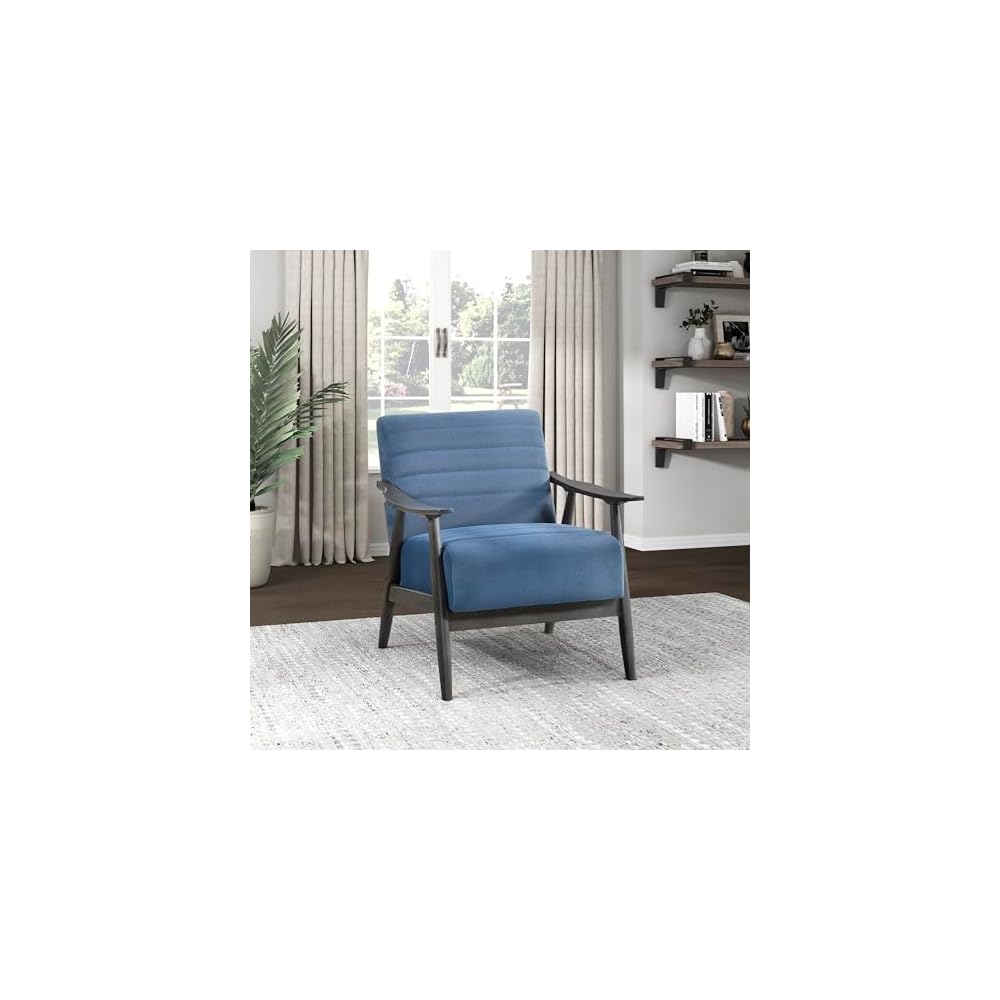 Lexicon Teague Velvet Accent Chair, Gray